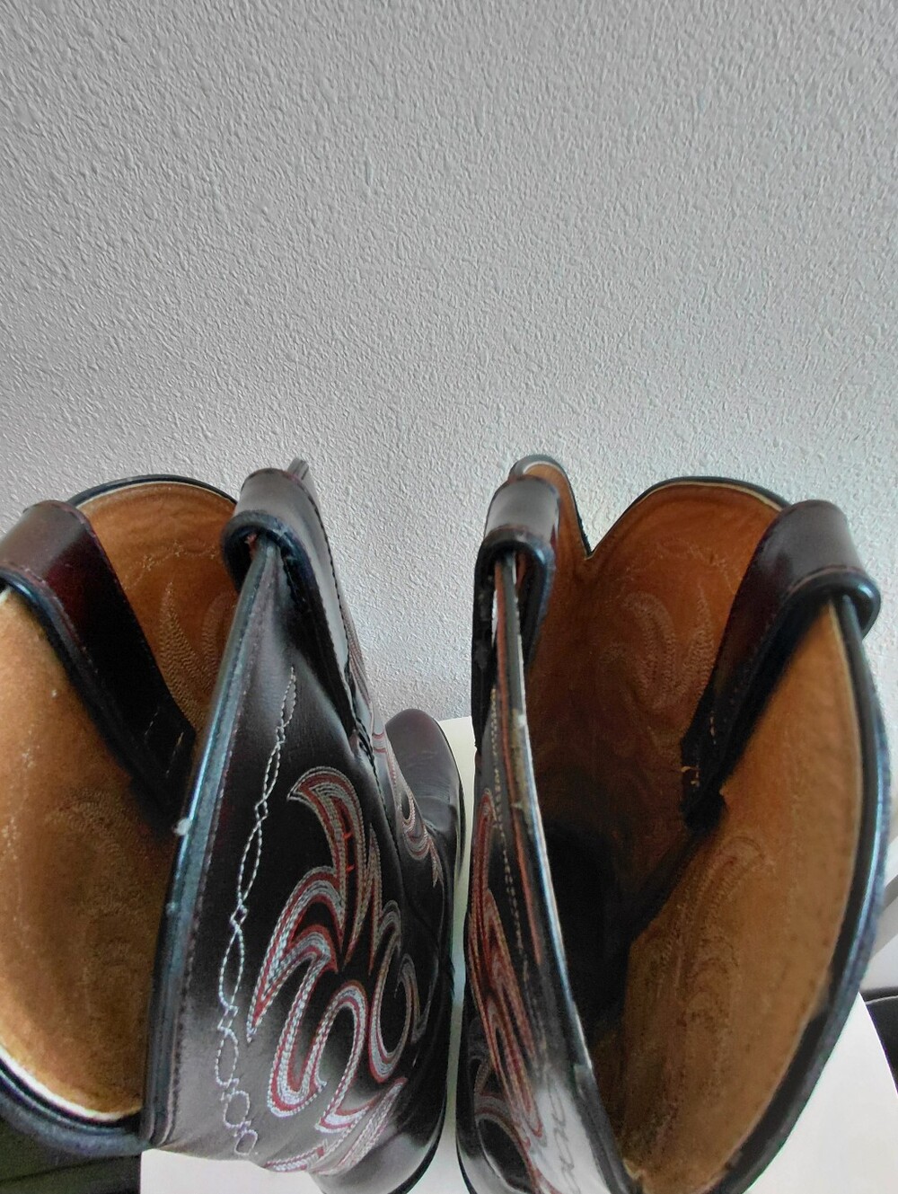 Cowtown Burgundy Leather Western  Rodeo Farm Boots - Picture 14 of 15
